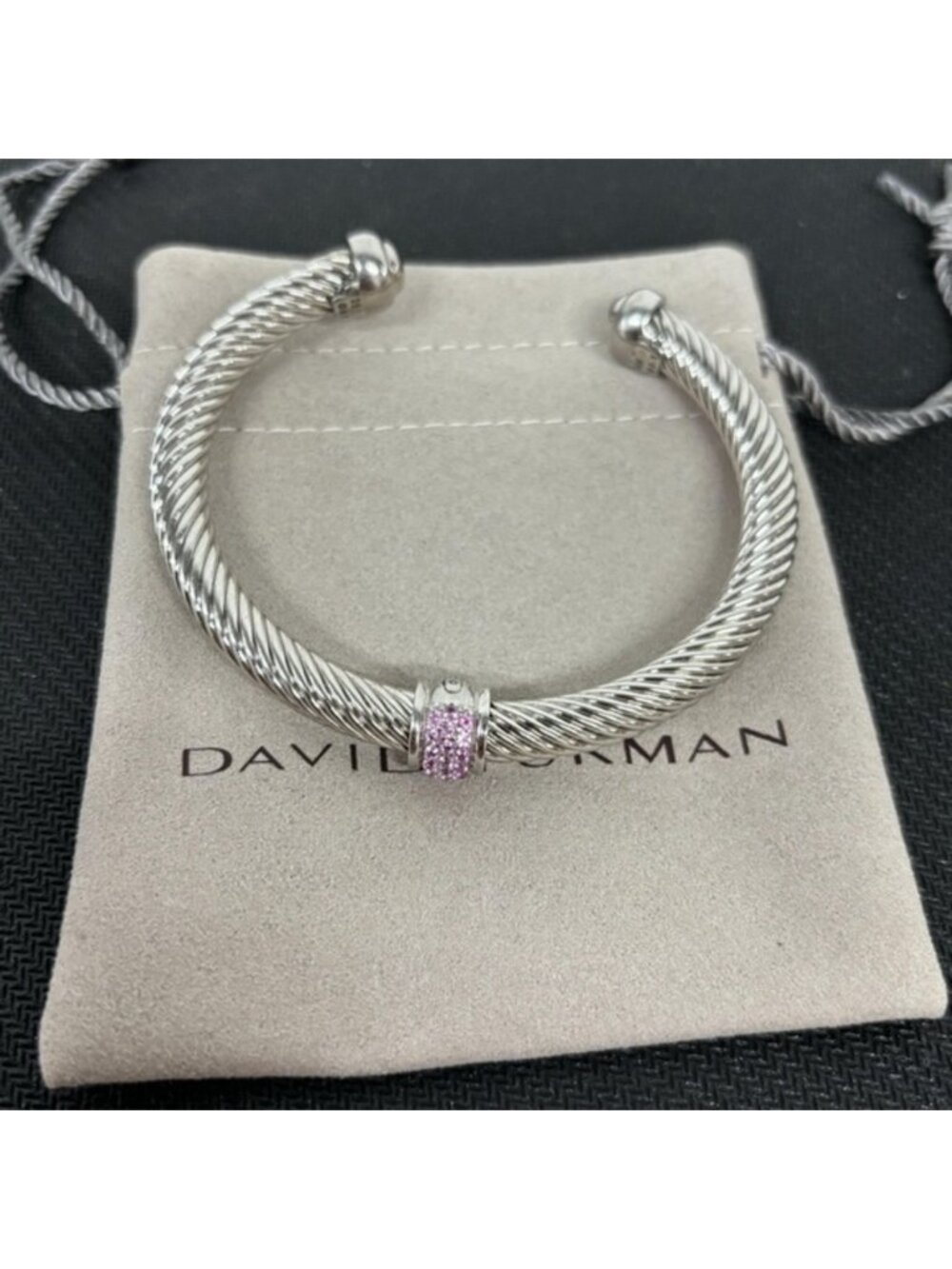 David Yurman 7mm white Pomegranate Diamond Bracelet